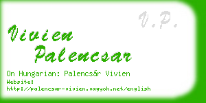 vivien palencsar business card